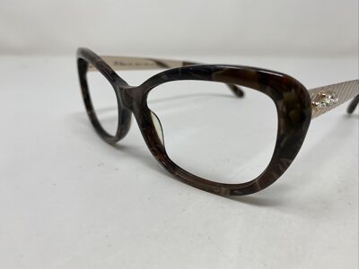 グッチ DIVA 4196 C.916 56-16-145 Brown/Gold Full Rim Plastic Sunglasses