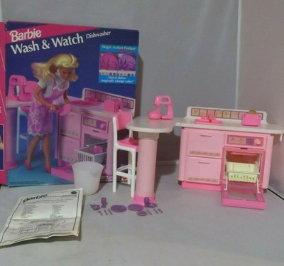 barbie dishwasher playset