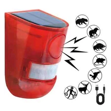 Waterproof Solar Alarm Light Strobe Warning Light Wireless Motion Sensor Outdoor