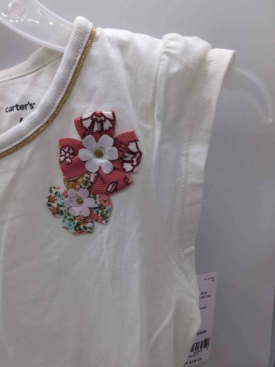 Carter's Girls Size 6 White Shirt With Bows | eBay