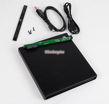 New External USB 2.0 Enclosure Case Caddy for SATA Blu-Ray DVD CD RW Disc Drive