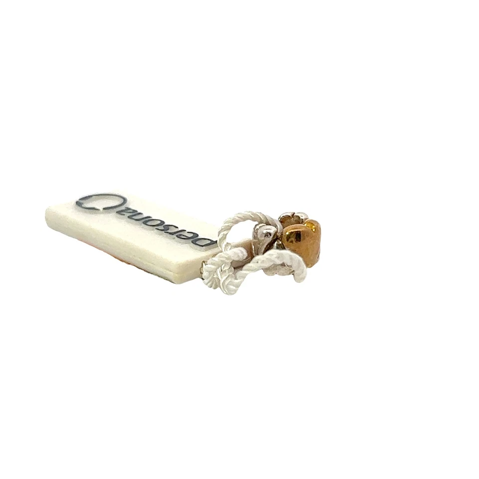 Dije de cuentas Persona de plata esterlina "corazones de oro y plata" H11546P1 Foto 3 de 4