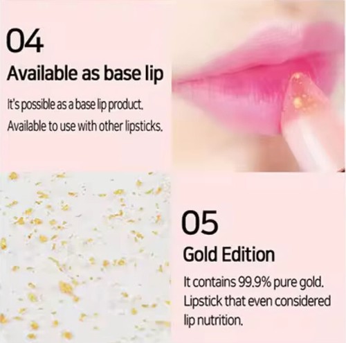 Rossetto oro tatuaggio magico coreano NATINDA incolore - 3,5 g - Foto 6 di 16