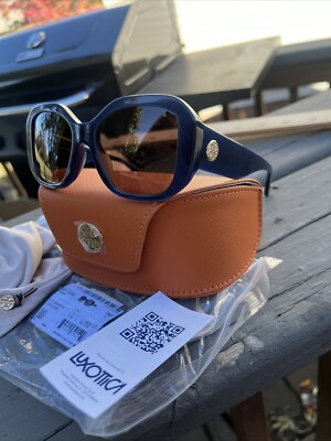 Tory Burch TY 7183U 165673 Navy Butterfly Sunglasses Brown  display picture 1