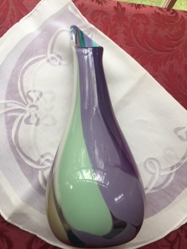 Stephen Rich Nelson Studio Art Glass Vase Pennsylvania artist - Picture 2 of 8