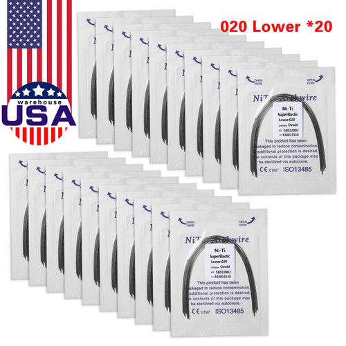 200 PCS dental orthodontic super elastic niti round arch wires oval form ovoid - Picture 23 of 29