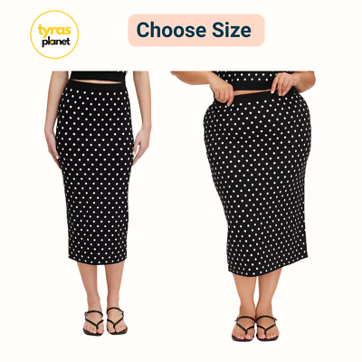 XXS XXL 1X 3X 4X | Women Mini Polka Dot Sweater Midi Skirt kate