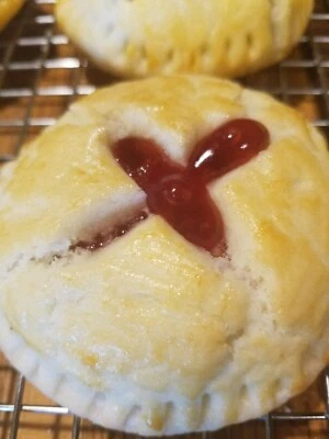 HOMEMADE Gluten Free NO SUGAR ADDED Baked Cherry Hand Pies (9ct)