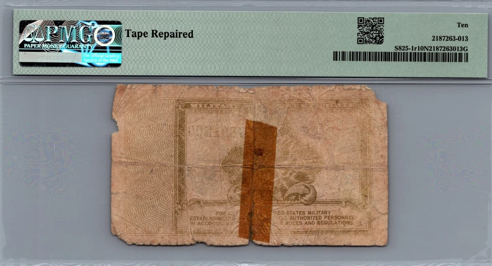 Series 472, $1 Dollar 1st Printing "REPLACEMENT"  MPC PMG 10 NET S825-1r - Image 2 of 4