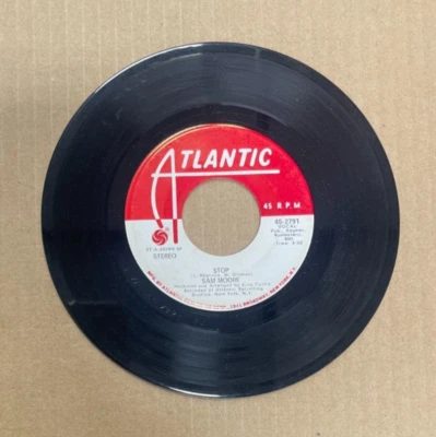 SAM MOORE ATLANTIC RECORDS 45 STOP PROMO COPY MONO/STEREO 2791 - image 1 of 2