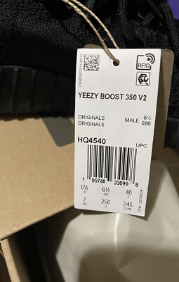 Adidas Yeezy Boost 350 V2 Onyx Men Size 7 Women Size 8 - HQ4540 | eBay
