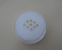 9 Yellow Diamond Loose Rounds 1.6mm Each 9 Yellow Diamond Loose Rounds 1.6mm Each