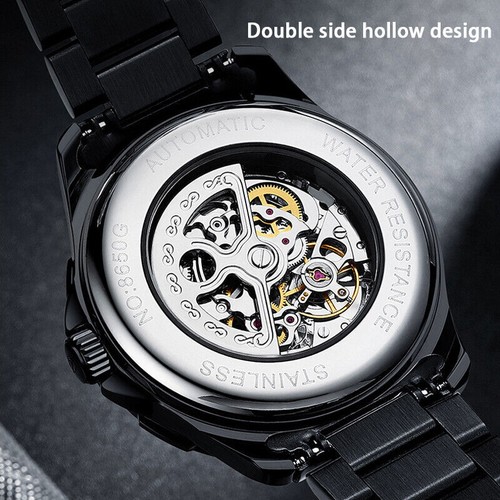 AiLang Automatic Mechanical Wristwatches Waterproof Men's Business Watch - Picture 10 of 17