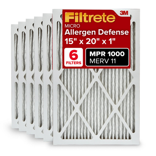 Filtrete 15X20X1 AC Furnace Air Filter, MERV 11, MPR 1000, Micro Allergen Def...