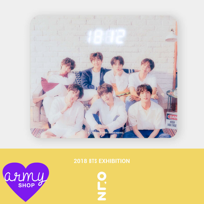 K-POP/アジア BTS ACRYLC CLOCK BTS Official MD 2018 Exhibition Acrylic Clock 오,늘 O,ZL