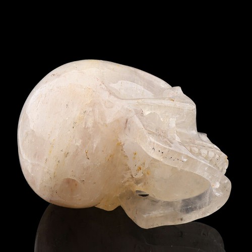 5.4 in Natural Hand Carved Crystal Skull,Realistic, Reiki healing - Picture 10 of 10