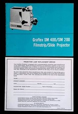 Original Camera Instructions/Manual: Graflex SM 400/SM 200 Projector