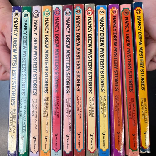 Lot of 12 Nancy Drew Books #57–64, 66, 69–71 – Vintage Mystery Paperbacks 1980s