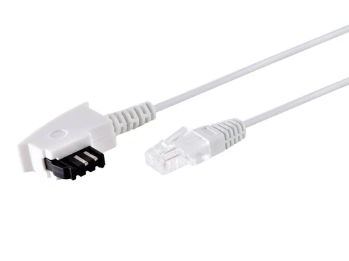 DSL Internet Router Kabel 0,5 m FritzBox Speedport EasyBox TAE F RJ 45 weiß 50cm
