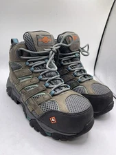 Merrell Womens Size 6 Moab Vertex Mid Waterproof Composite Steel Toe Boots