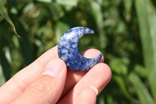1 pieza Natural Hermosa Piedra Punto Azul Luna - Imagen 2 de 5