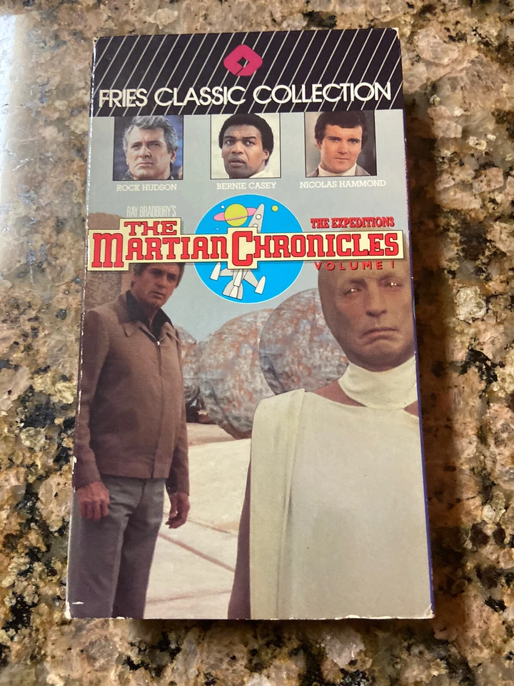 Vintage Fries 1989 The Martian Chronicles Sci Fi VHS Cassette Tape Rare Foto 3 de 3
