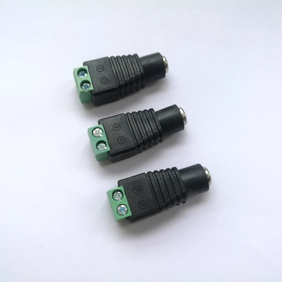 Male & Female 5.5mm x 2.1mm DC Power Connector Jack Plug 12V 24V Audio CCTV LED - Image 3 of 4