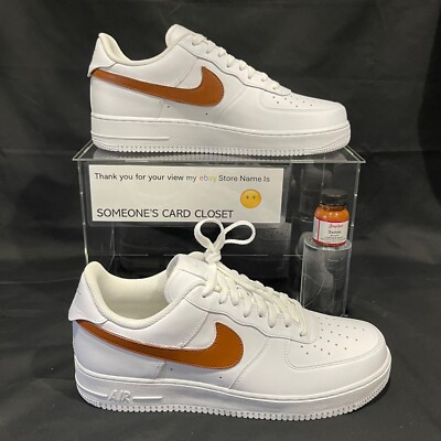 Nike Air Force 1 Low White (Saddle Custom Painted Swoosh) SC-#66W