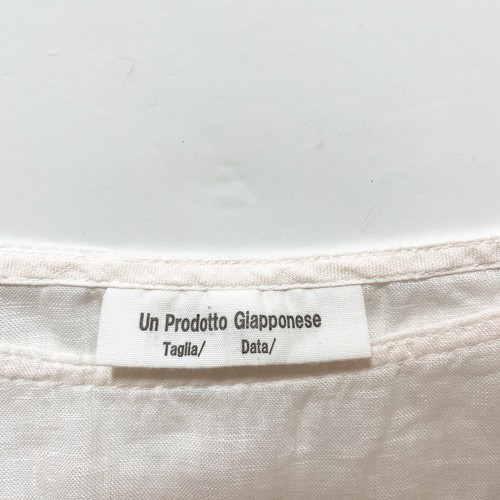 ARTE POVERA Japan Bluse 100% Leinen weiß Gr. XS Relaxed Natur Veritecoeur - Bild 9 von 12
