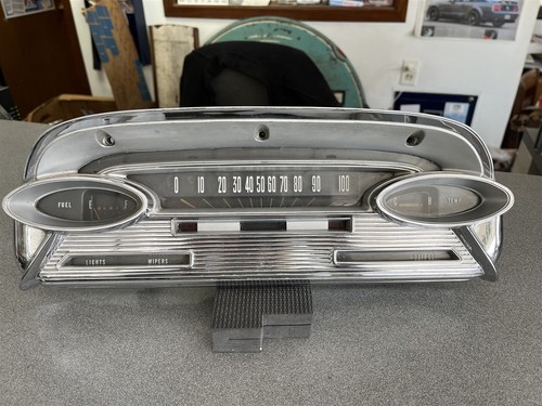 1960-1961 Mercury Comet Instrument Cluster Speedometer Bezel Gauges OEM 60 61