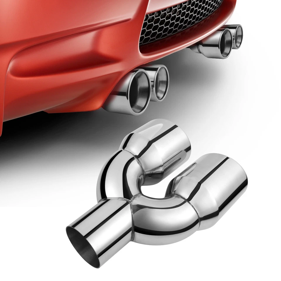 For Volkswagen Jetta 2x Exhaust Tip 2.5" Inlet 3.5" Outlet Angled Cut Stainless Foto 3 de 4