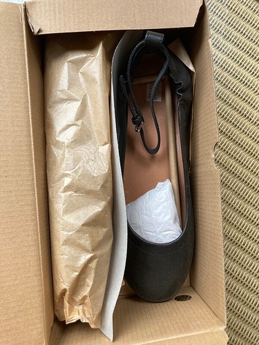 Fitflop Allegro Black leather ankle strap Ballerinas new in box size 6.5 - Picture 5 of 7
