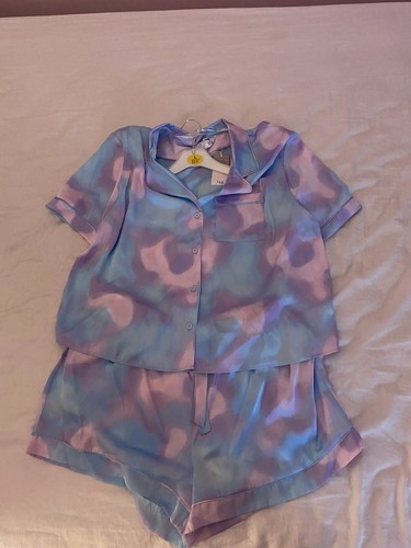 satin pyjamas shorts set - Picture 2 of 2