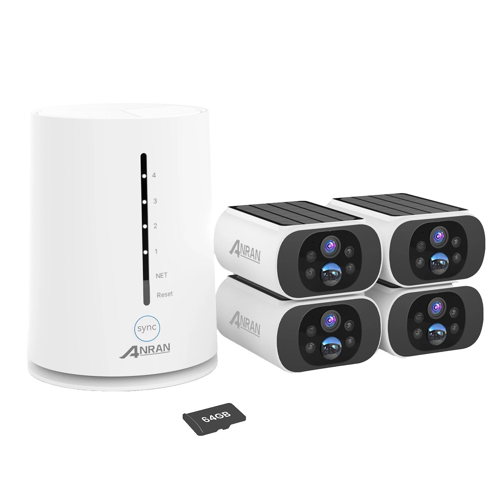 ANRAN IP & Smart Security Camera Systems 4 Cameras Included