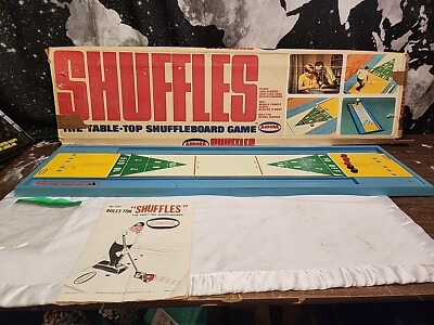 Aurora Shuffles The Table-Top Shuffleboard Game 1969 44'' Long Incomplete