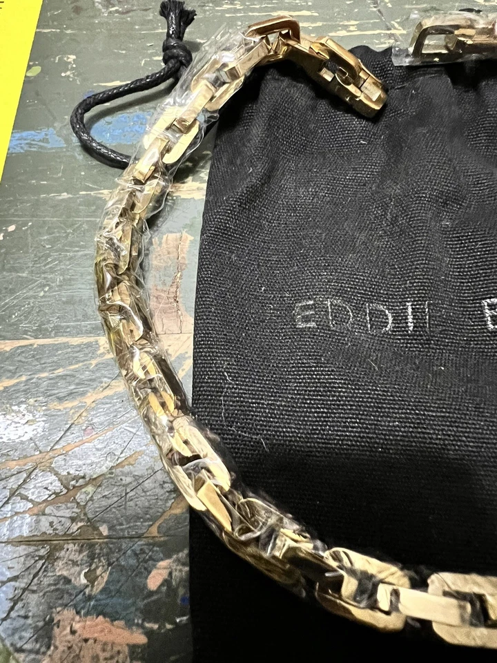 12K Gold Vermeil Chain Link Collar Necklace Nwb Y2k Old Money Chunky - Image 3 of 3