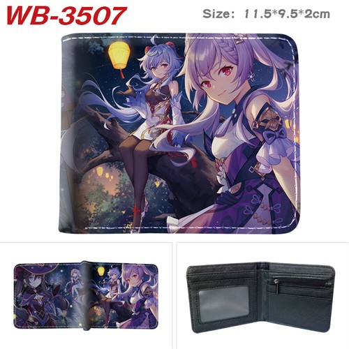 Genshin Impact Men's Anime Wallet Leather PU Bifold Wallet Coin Purse Money Cilp - 第 20/20 張圖片
