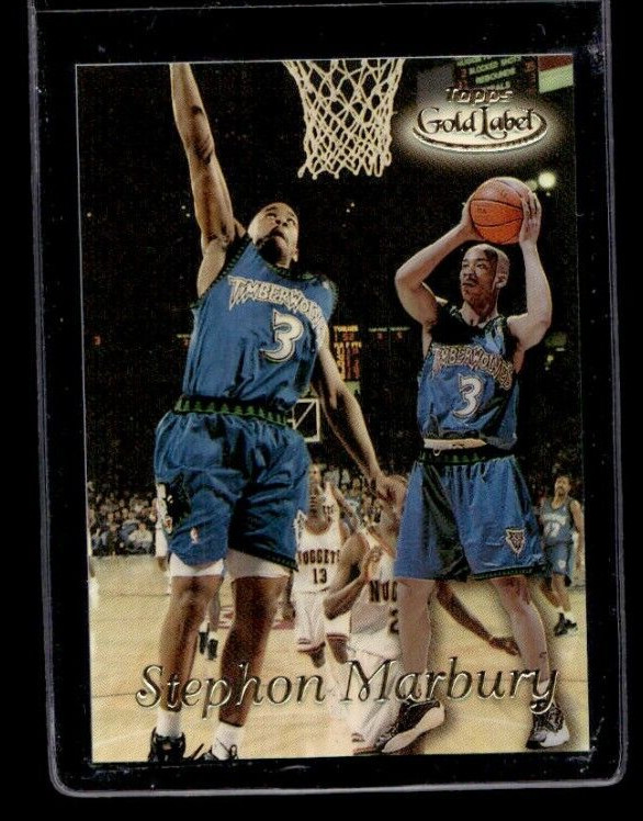 1998/99 STEPHON MARBURY TOPPS GOLD LABEL CARD #GL8