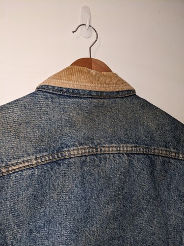 Vintage Lee Storm Rider X-Large Blue Wool Lined Denim Jacket - Picture 15 of 15