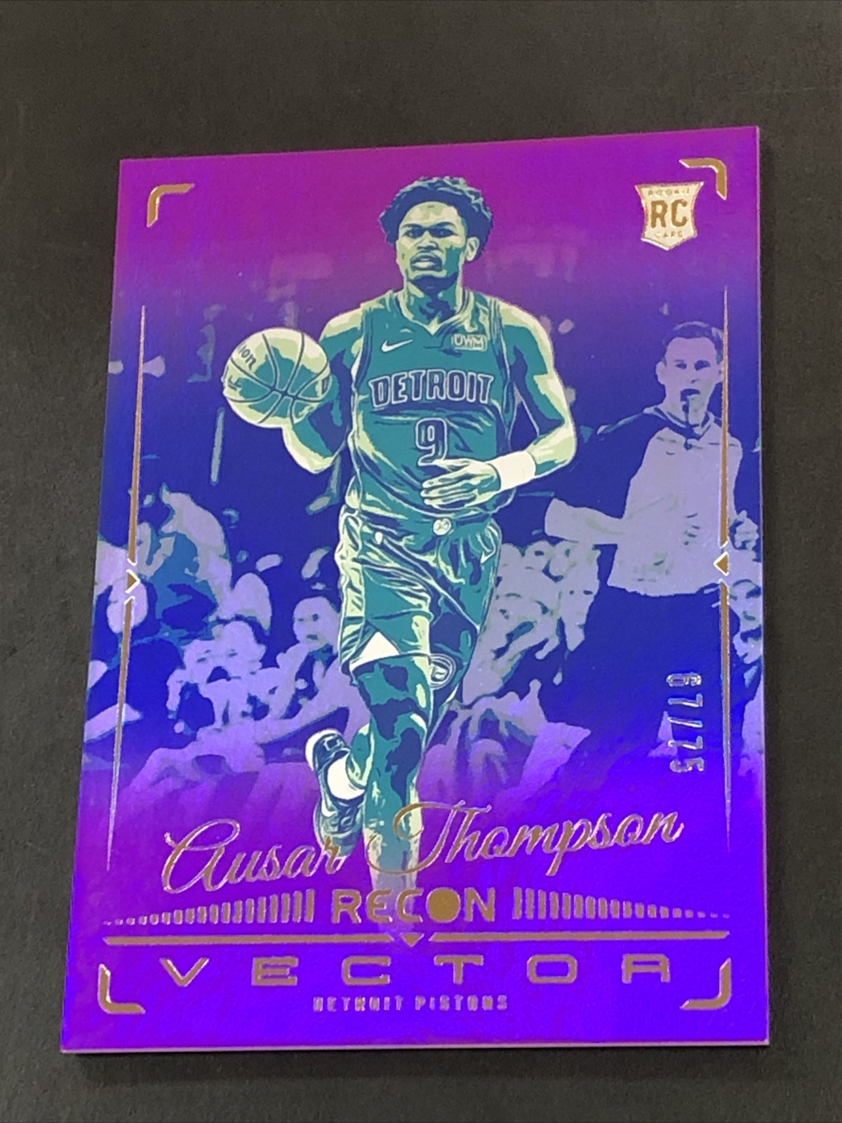 Ausar Thompson Rookie Vector Purple 67/75 - 2023-24 Recon Basketball #4