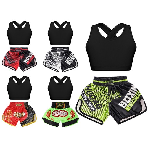 Kids Girls Crop Top With Shorts Comfortable Tracksuits Sport Vest And Bottoms - Picture 3 of 48
