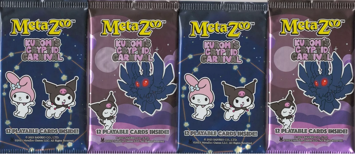Metazoo Hello Kitty Kuromi Sanrio Trading Card Game (4 Booster