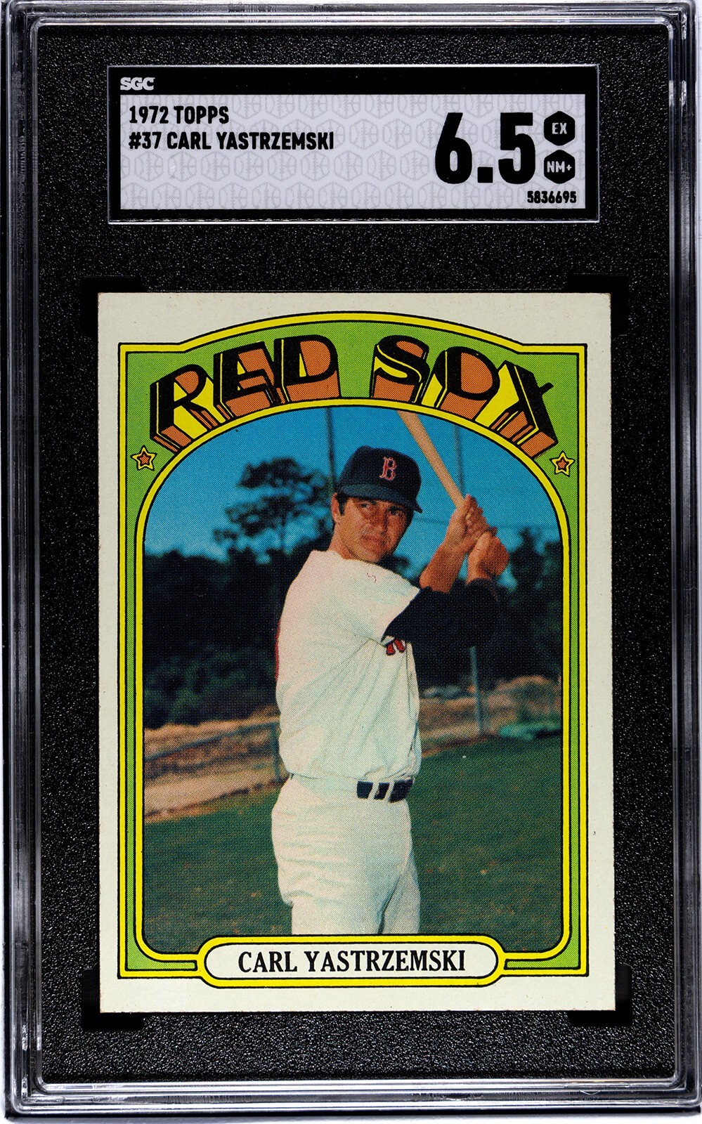 1972 Topps CARL YASTRZEMSKI #37 Red Sox SHARP VINTAGE SGC 6.5 EX-NM+ B727