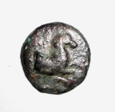 Ancient Greek Aeolis Kyme 3rd- 2nd c. BC. Forepart of Horse Single-Handled Vase