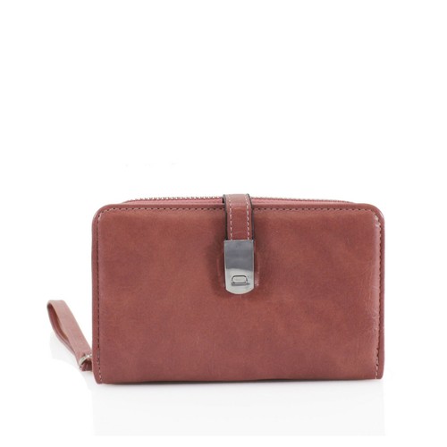 Portafoglio bifold chiusura a punti stampa donna ragazza porta carte soldi monete Q021M - Foto 7 di 8