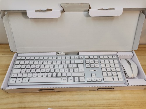CHERRY DW 9000 SLIM Desktop-Set - Silber/Weiß (mit OVP) QWERTZ - Picture 3 of 3