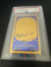 1965 Topps Embossed #1 Carl Yastrzemski Boston Red Sox HOF PSA MINT 9 AUTO