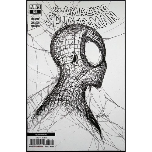 Amazing Spider-Man 55 1:50 2nd Printing Gleason Webhead Sketch Variant VF/NM