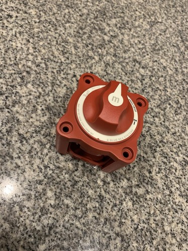 Blue Sea Systems 6006 M-Series Mini On-Off Battery Man Switch Knob Marine Red - Picture 1 of 7