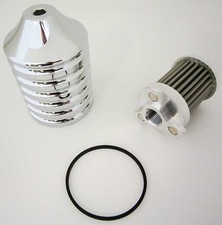 HardDrive Billet Reusable Oil Filter - Chrome - EM-0018